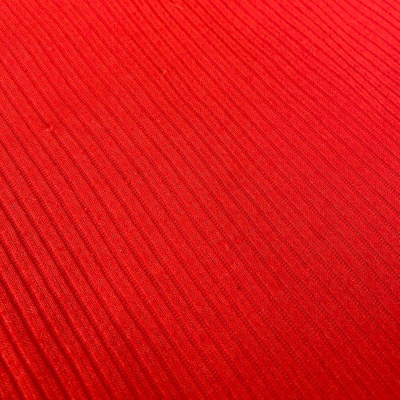 Charlotte Russe Crop Top, Red-Orange, Small - Picture 5 of 7